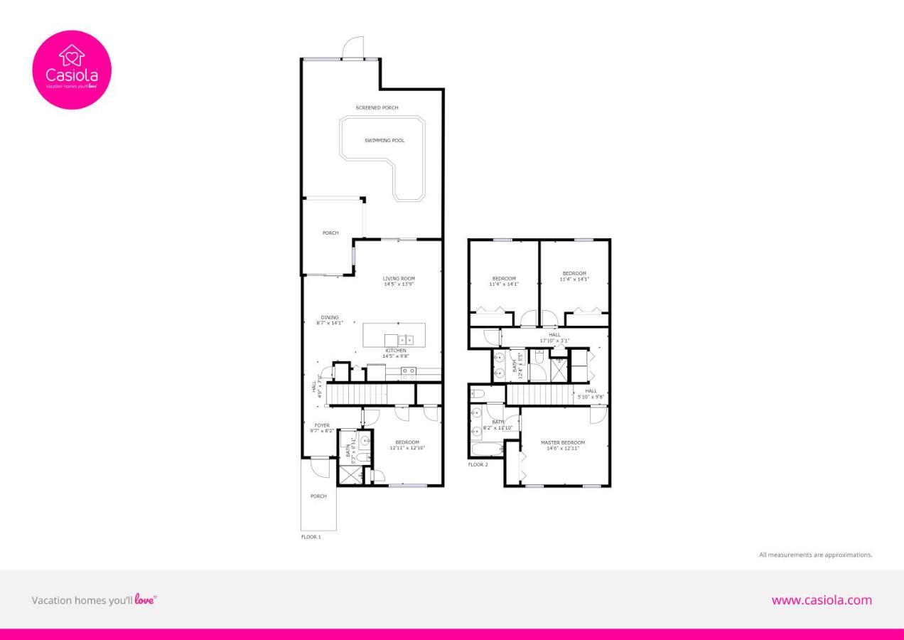 Modern Townhome Wprivate Pool Free Water Park Кіссіммі Екстер'єр фото